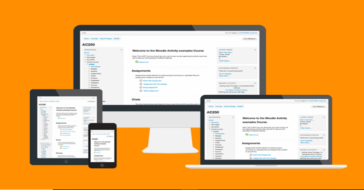 moodle track tab
