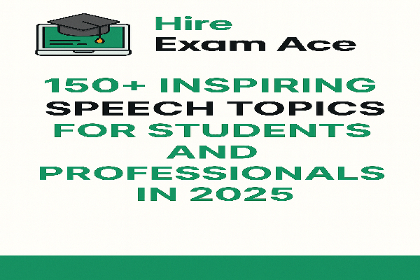 Inspiring Speech Topics